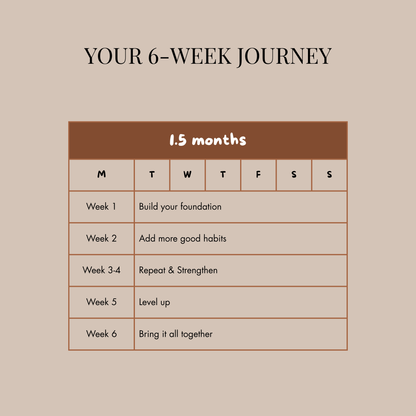 6-Week Nutritional Plan [everything in just 2 pages, no overwhelm]