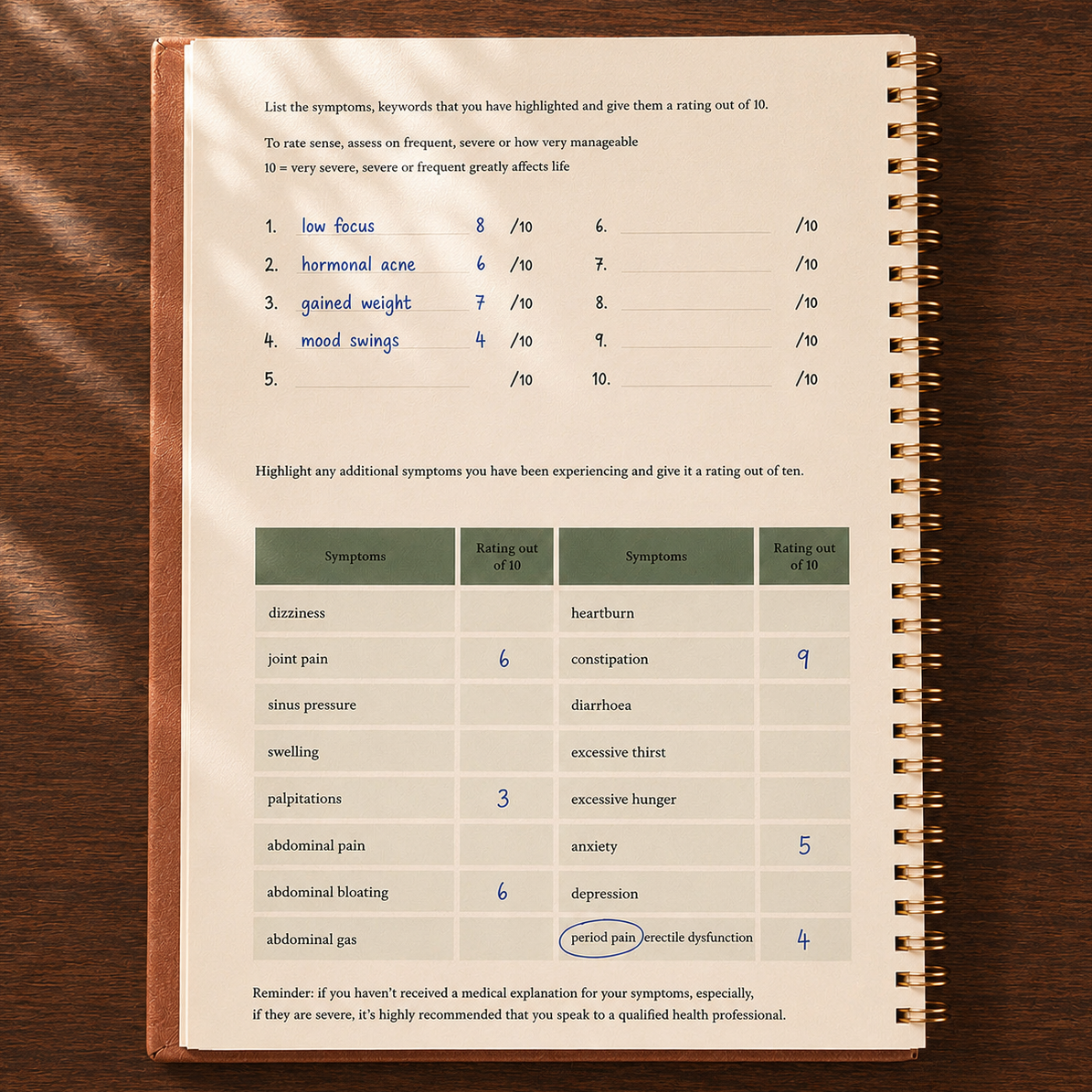 Health Journal - for holistic wellness