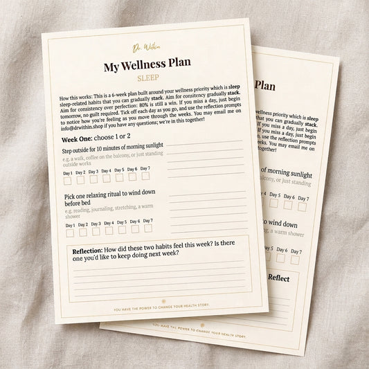 6-Week Sleep Plan  [everything in just 2 pages, no overwhelm]