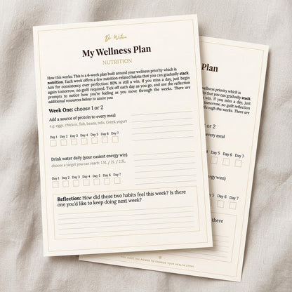 6-Week Nutritional Plan [everything in just 2 pages, no overwhelm]