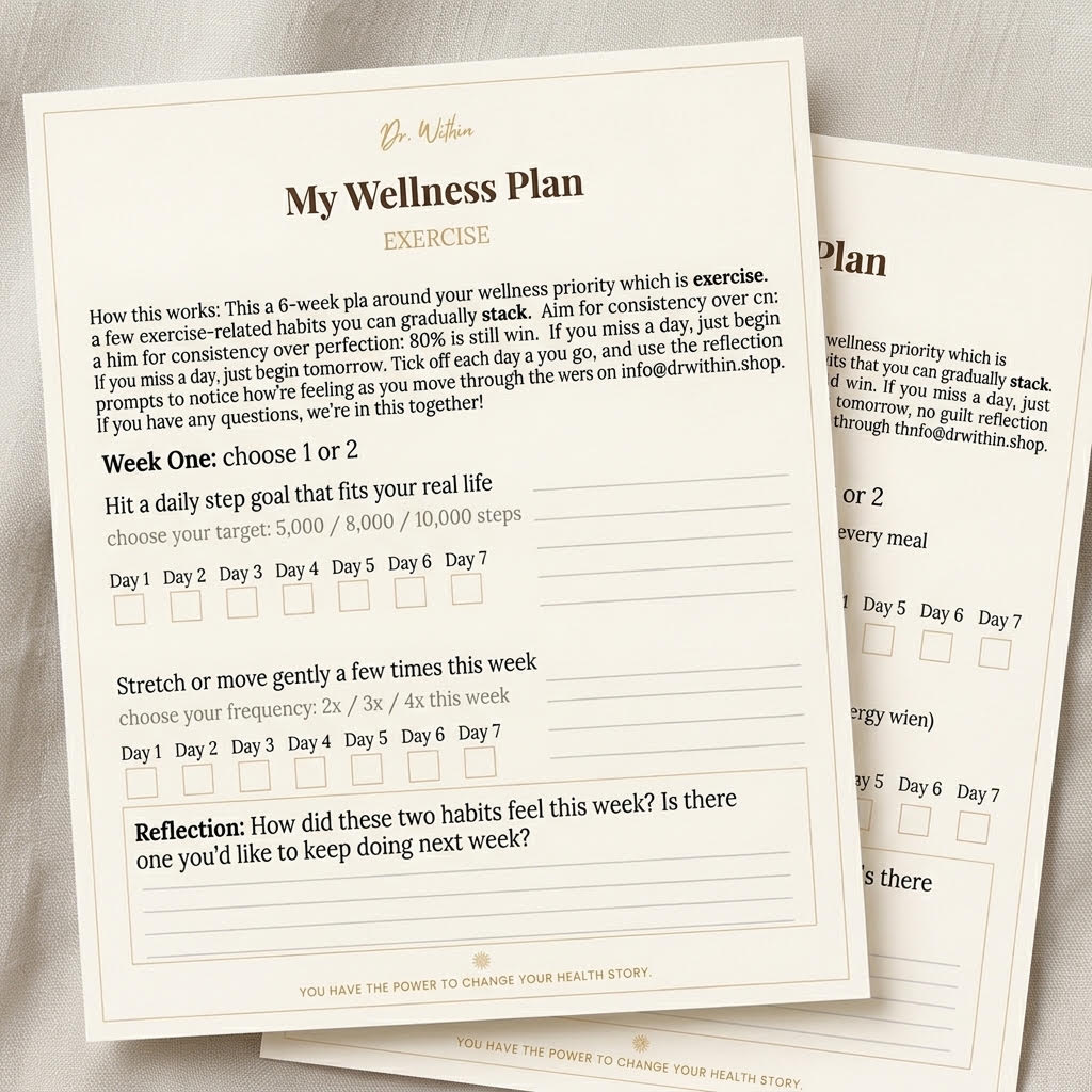 6-Week Movement Plan  [everything in just 2 pages, no overwhelm]